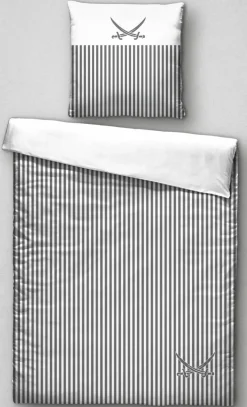 Sansibar Satin-Bettwäsche grau^ Satin