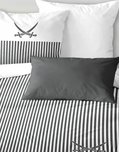 Sansibar Satin-Bettwäsche grau^ Satin
