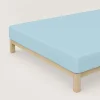 schlafgut Casual-Spannbettlaken blau^ Bettlaken