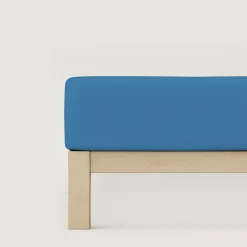 schlafgut Casual-Spannbettlaken blau^ Bettlaken
