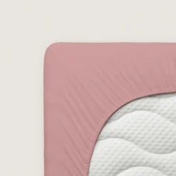 Bettlaken>schlafgut Casual-Spannbettlaken violett