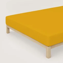 schlafgut Premium-Spannbettlaken gelb^ Bettlaken