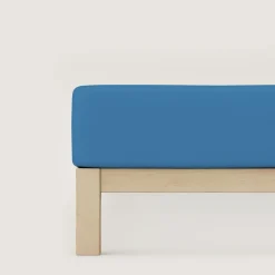 schlafgut Premium-Spannbettlaken blau^ Bettlaken
