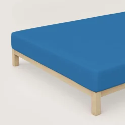 schlafgut Premium-Spannbettlaken blau^ Bettlaken