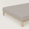 Bettlaken>schlafgut Premium-Spannbettlaken braun