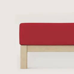 schlafgut Premium-Spannbettlaken rot^ Bettlaken