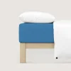 Bettlaken>schlafgut Premium-Spannbettlaken blau