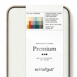 schlafgut Premium-Spannbettlaken weiß^ Bettlaken