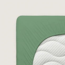 schlafgut Pure-Boxspring-Spannbettlaken grün^ Bettlaken