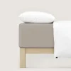 Bettlaken>schlafgut Pure-Boxspring-Spannbettlaken braun