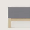 schlafgut Pure-Boxspring-Spannbettlaken grau^ Bettlaken