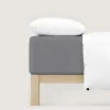 schlafgut Pure-Boxspring-Spannbettlaken grau^ Bettlaken