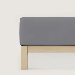 schlafgut Pure-Boxspring-Spannbettlaken grau^ Bettlaken