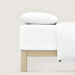 Bettlaken>schlafgut Pure-Boxspring-Spannbettlaken weiß