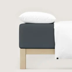 schlafgut Pure-Boxspring-Spannbettlaken grau^ Bettlaken