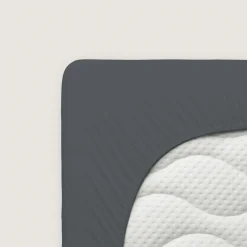 schlafgut Pure-Boxspring-Spannbettlaken grau^ Bettlaken