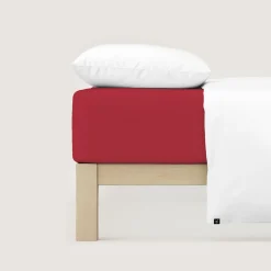 schlafgut Pure-Spannbettlaken rot^ Bettlaken