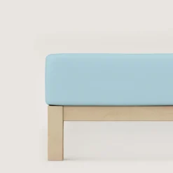schlafgut Pure-Spannbettlaken blau^ Bettlaken