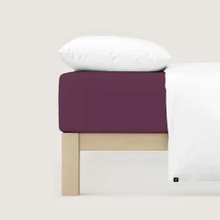 schlafgut Pure-Spannbettlaken violett^ Bettlaken