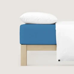 schlafgut Pure-Spannbettlaken blau^ Bettlaken