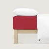 Bettlaken>schlafgut Pure-Spannbettlaken rot
