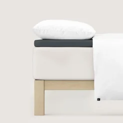 schlafgut Pure-Topper-Spannbettlaken grau^ Bettlaken