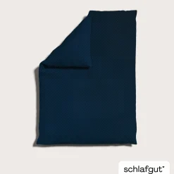 Satin|Bettbezüge>schlafgut WOVEN-FADE-Bettbezug blauschwarz