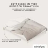 Satin|Bettbezüge>schlafgut WOVEN-FADE-Bettbezug weißbeige