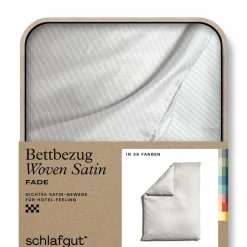 Satin|Bettbezüge>schlafgut WOVEN-FADE-Bettbezug weißbeige