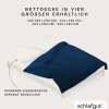 Satin|Bettbezüge>schlafgut WOVEN-FADE-Bettbezug blauschwarz