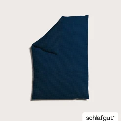 Satin|Bettbezüge>schlafgut WOVEN-FADE-Bettbezug blauschwarz