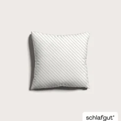 schlafgut WOVEN-FADE-Kissenbezug weißbeige^ Kopfkissenbezüge|Satin