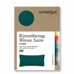 schlafgut WOVEN-FADE-Kissenbezug blau^ Kopfkissenbezüge|Satin