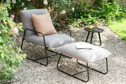 SCHÖNER WOHNEN Hocker schwarzbeige^ Loungehocker