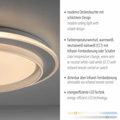 Deckenleuchten>SCHÖNER WOHNEN LED-Deckenleuchte 1flg weiß