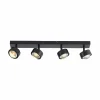 Deckenleuchten|Spots>SCHÖNER WOHNEN LED-Deckenleuchte 4flg schwarz