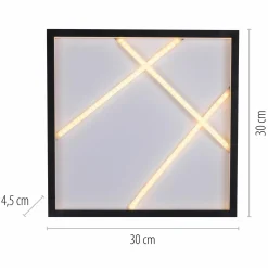 SCHÖNER WOHNEN LED-Deckenleuchte 1flg schwarz^ Deckenleuchten