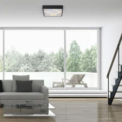 SCHÖNER WOHNEN LED-Deckenleuchte 1flg schwarz^ Deckenleuchten