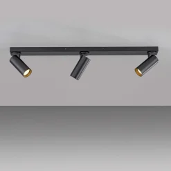 Deckenleuchten|Spots>SCHÖNER WOHNEN LED-Deckenleuchte 3flg schwarz