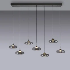 SCHÖNER WOHNEN LED-Pendelleuchte 7flg grau^ Pendelleuchten