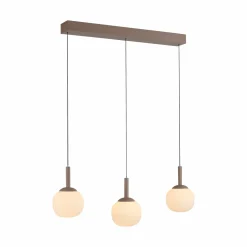 SCHÖNER WOHNEN LED-Pendelleuchte 3flg braun^ Pendelleuchten