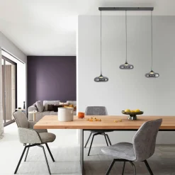 SCHÖNER WOHNEN LED-Pendelleuchte 3flg grau^ Pendelleuchten