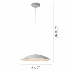 SCHÖNER WOHNEN LED-Pendelleuchte 1flg weiß^ Pendelleuchten