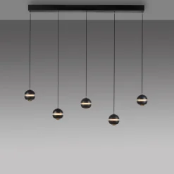SCHÖNER WOHNEN LED-Pendelleuchte 5flg schwarz^ Pendelleuchten