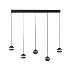SCHÖNER WOHNEN LED-Pendelleuchte 5flg schwarz^ Pendelleuchten