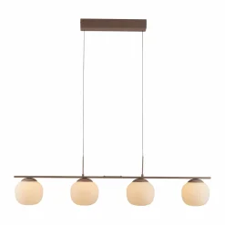 SCHÖNER WOHNEN LED-Pendelleuchte 4flg braun^ Pendelleuchten