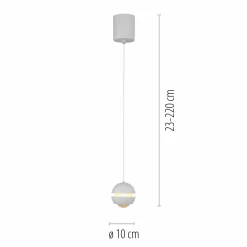 SCHÖNER WOHNEN LED-Pendelleuchte 1flg weiß^ Pendelleuchten