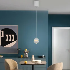 SCHÖNER WOHNEN LED-Pendelleuchte 1flg weiß^ Pendelleuchten