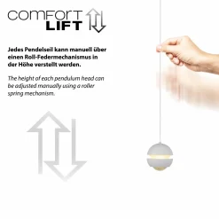 SCHÖNER WOHNEN LED-Pendelleuchte 1flg weiß^ Pendelleuchten
