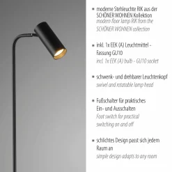 SCHÖNER WOHNEN LED-Stehleuchte 1flg schwarz^ Stehleuchten